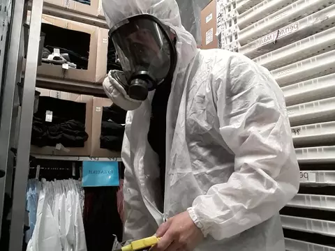 Нейтрализовали моль в магазине известного бренда одежды